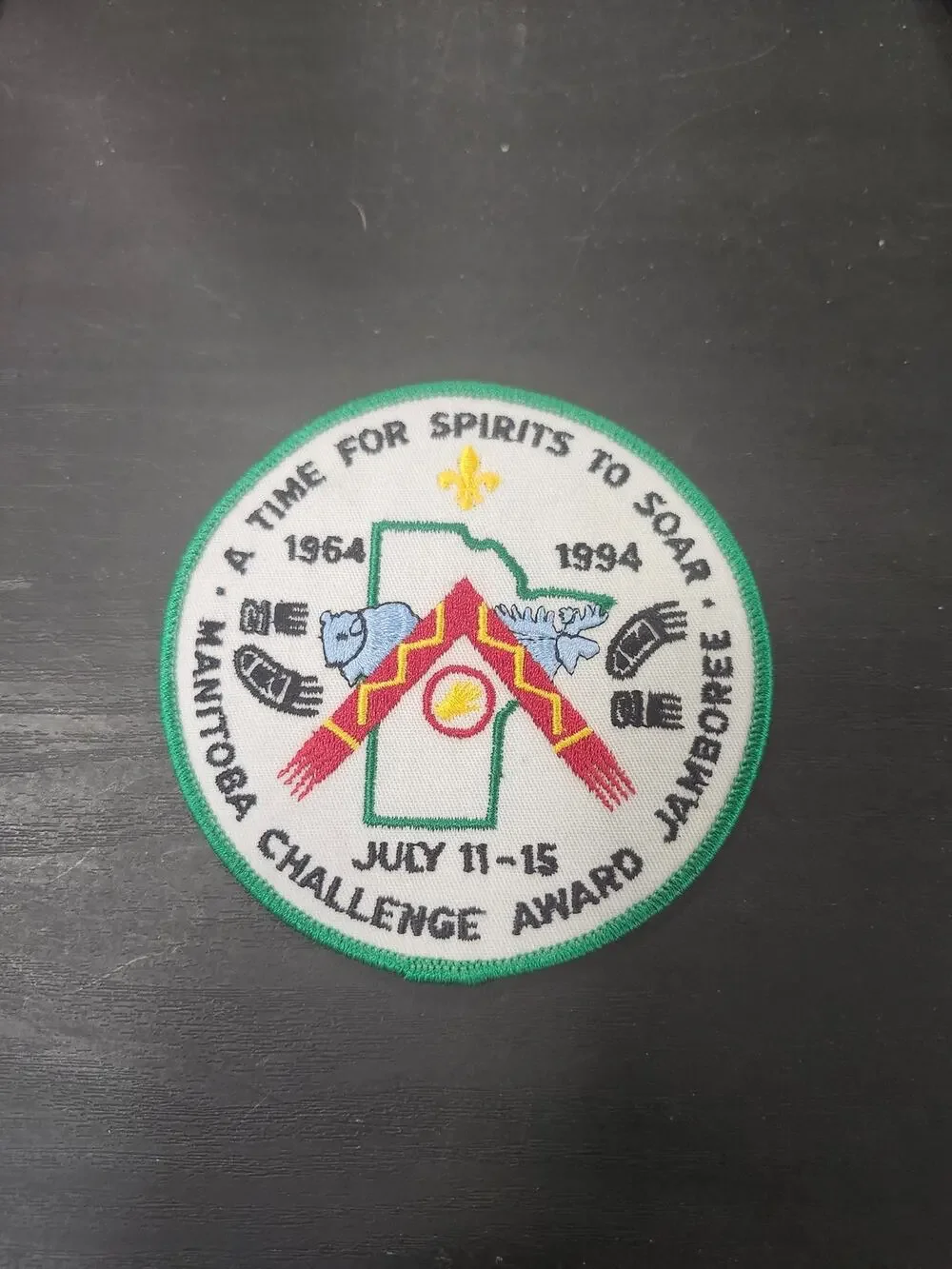 1994 Manitoba Jamboree Challenge Award Patch 